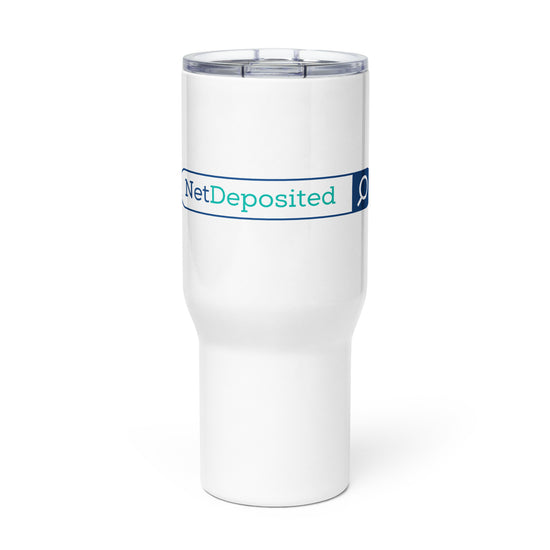NetDeposited Travel mug with a handle