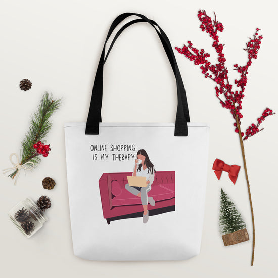 "Online Shopping is my Therapy" Tote bag